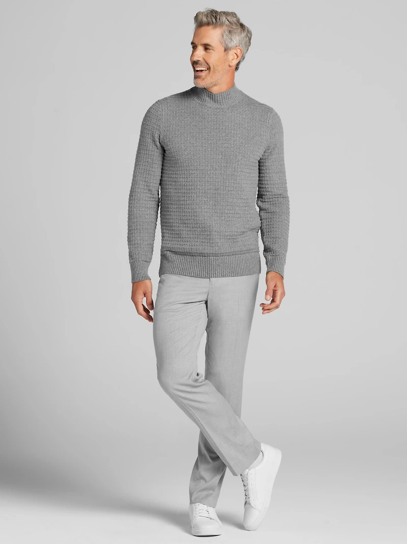 Modern Fit Chunky Mock Neck Sweater