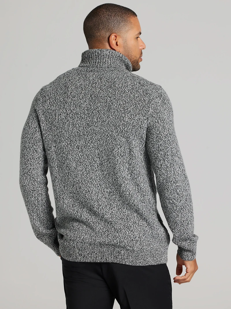 Modern Fit Cable Knit Turtleneck Sweater