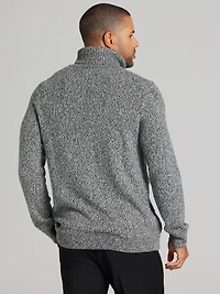Modern Fit Cable Knit Turtleneck Sweater