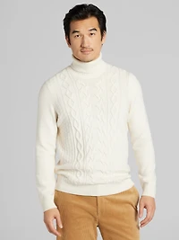 Cable Knit Turtleneck Sweater