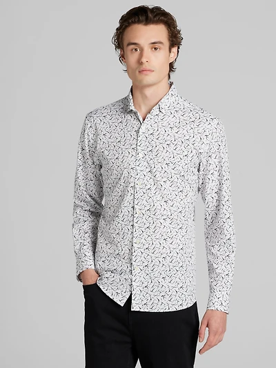 CHILLFLEX Slim Fit 4-Way Stretch Button Up Shirt