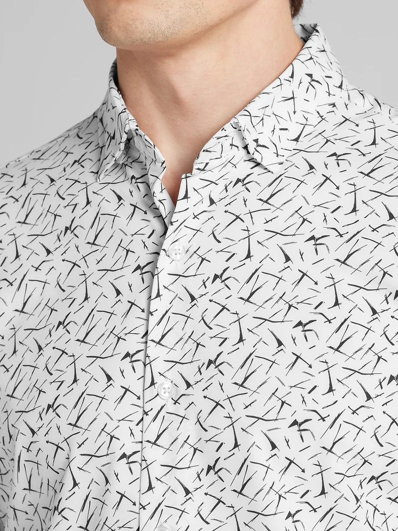 CHILLFLEX Slim Fit 4-Way Stretch Button Up Shirt