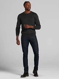 Modern Fit Marled Jersey Crewneck Sweater
