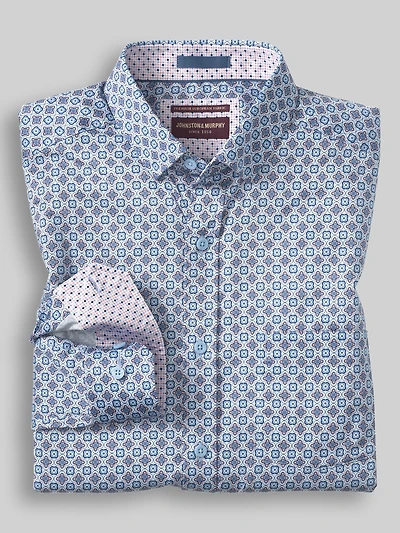 Regular Fit Logan Printed Button Up Shirt