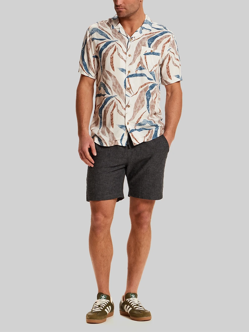 Regular Fit Short Sleeve Camp Shirt