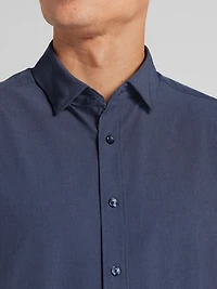 Modern Fit Short Sleeve 4-Way Stretch Button Up Shirt