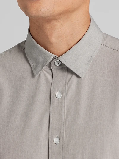 Modern Fit Short Sleeve 4-Way Stretch Button Up Shirt