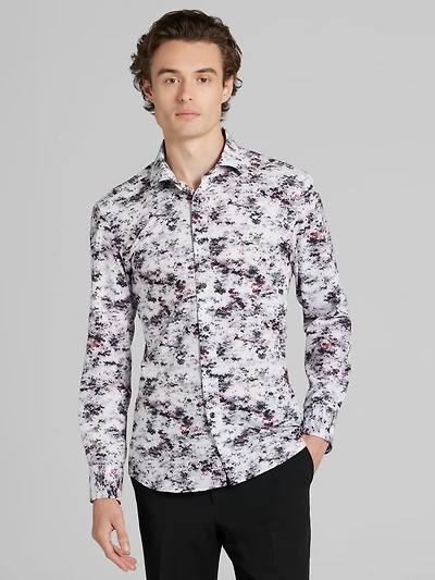 CHILLFLEX Slim Fit 4-Way Stretch Button Up Shirt
