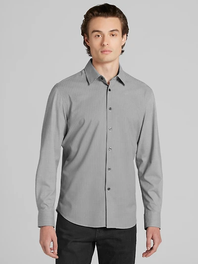 Modern Fit Comfort Stretch Hybrid Button Up Shirt