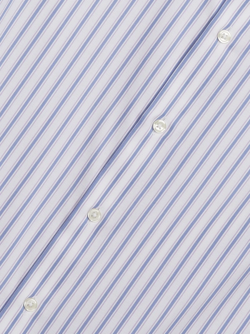 Modern Fit Stripe Button Up Shirt