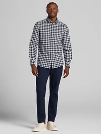 Modern Fit Flannel Button Up Shirt