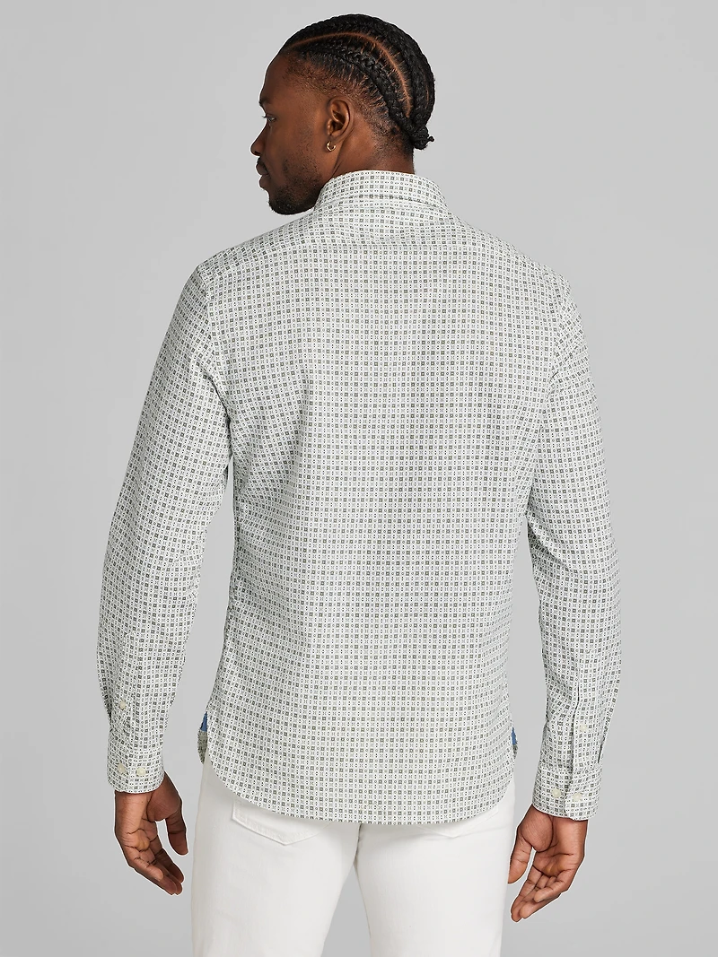 Modern Fit Button Up Shirt