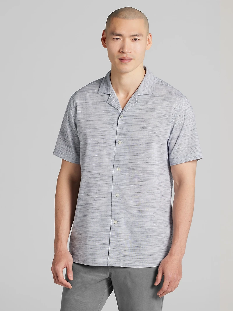 Modern Fit 100% Cotton Camp Shirt