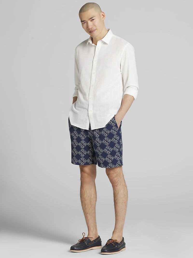 Modern Fit Button Up Shirt