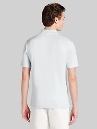 Slim Fit Grid Jacquard Polo