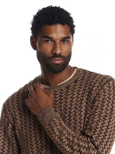 Braided Crewneck Sweater