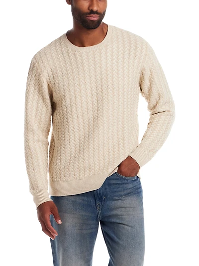 Braided Crewneck Sweater