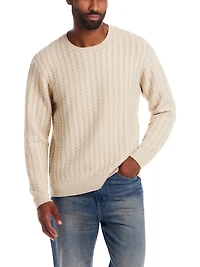 Braided Crewneck Sweater