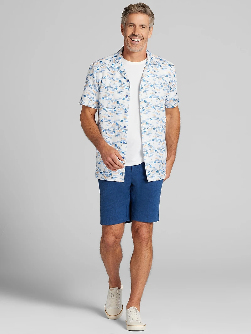 Modern Fit Sailboat Camp Shirt