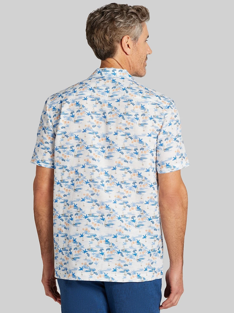 Modern Fit Sailboat Camp Shirt