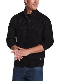 Chunky Cable Knit 1/4 Zip Sweater