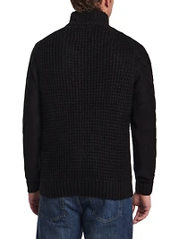 Chunky Cable Knit 1/4 Zip Sweater