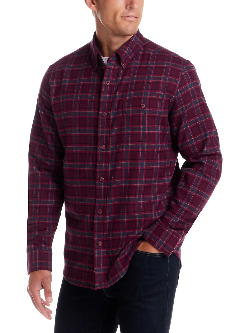 Regular Fit Holiday Flannel Shirt