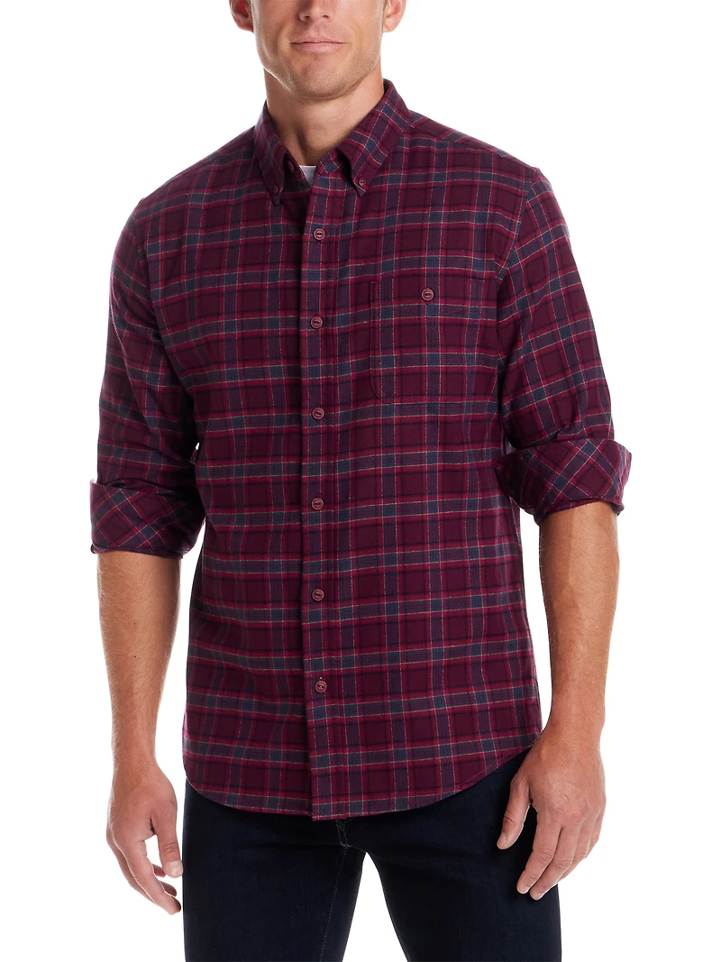 Regular Fit Holiday Flannel Shirt