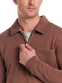 Pebble Fleece Quarter Zip Pullover