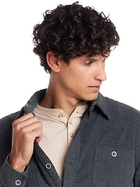 Sherpa Lined Grid Shirt Jacket
