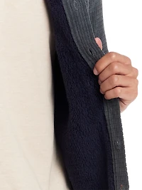Sherpa Lined Grid Shirt Jacket