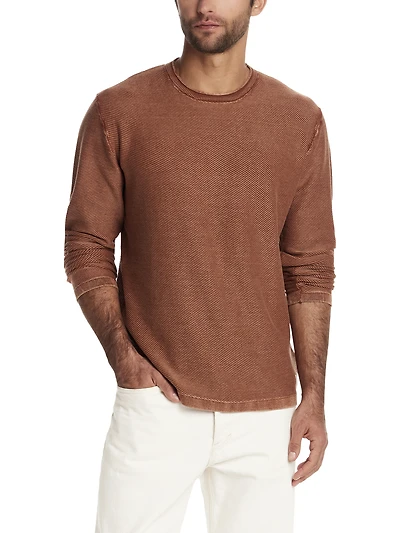 Twill Roll Neck Stonewash Sweater