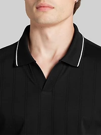 Modern Fit 100% Cotton Johnny Collar Polo