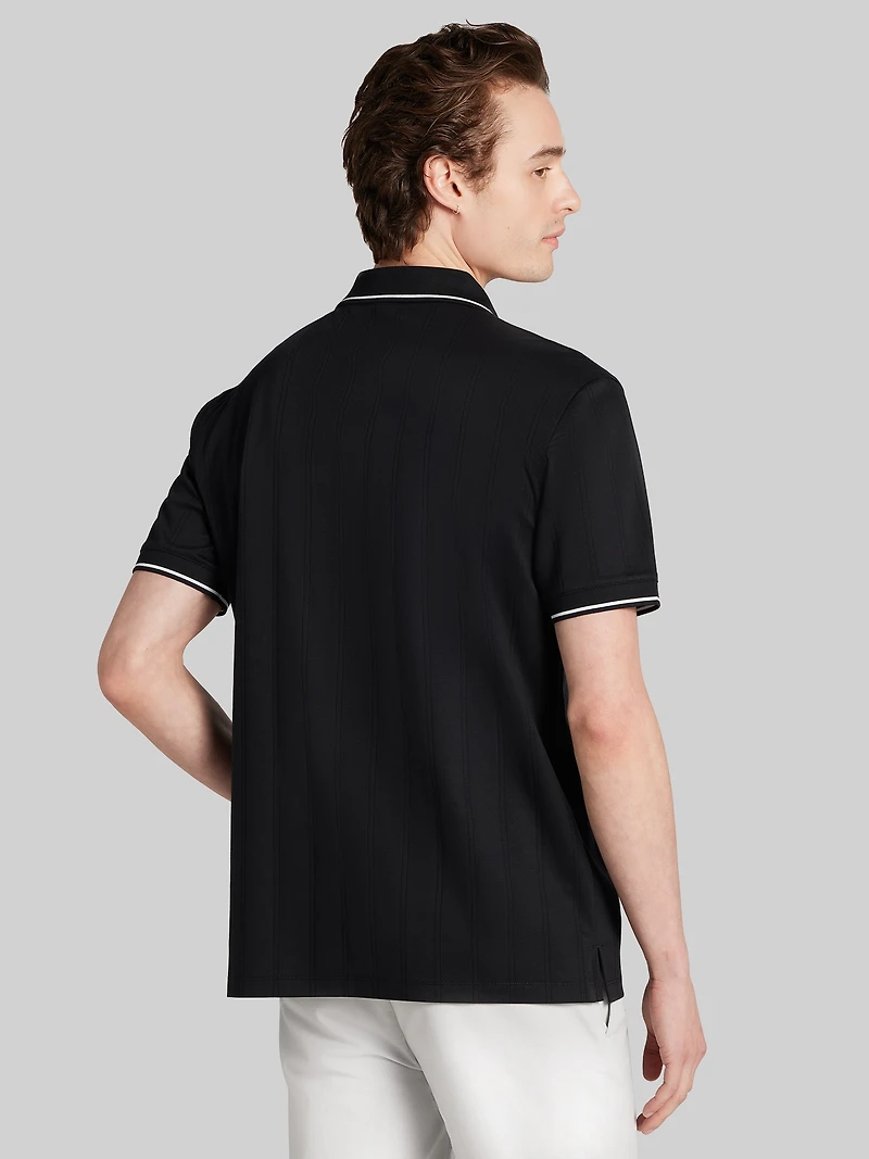 Modern Fit 100% Cotton Johnny Collar Polo