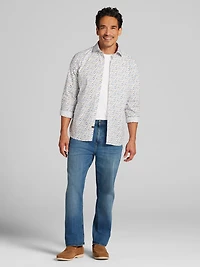 Modern Fit Floral Button Up Shirt