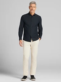 Slim Fit Seersucker 4-Way Stretch Button Up Shirt