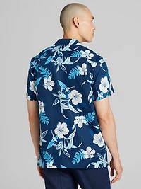 Modern Fit Short Sleeve Floral Camp Shirt