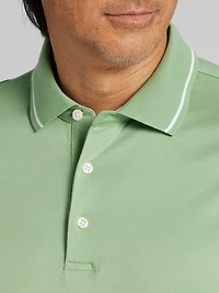 Modern Fit Cotton Modal Tipped Polo