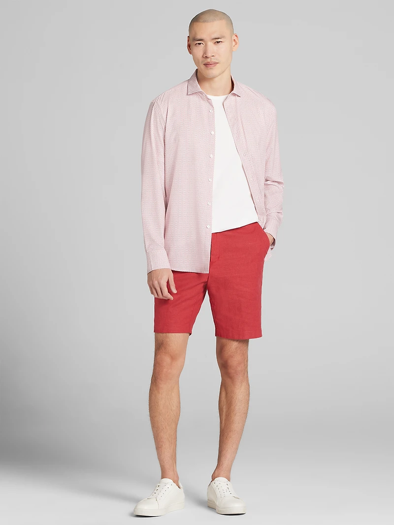 Modern Fit 4-Way Stretch Button Up Shirt