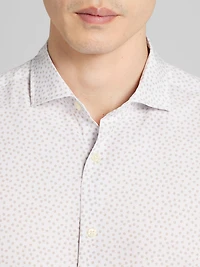 Slim Fit 4-Way Stretch Short Sleeve Button Up Shirt