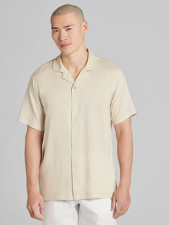 Joseph Abboud Modern Fit Short Sleeve Floral Camp Shirt at Hamilton Place  in Chattanooga, TN