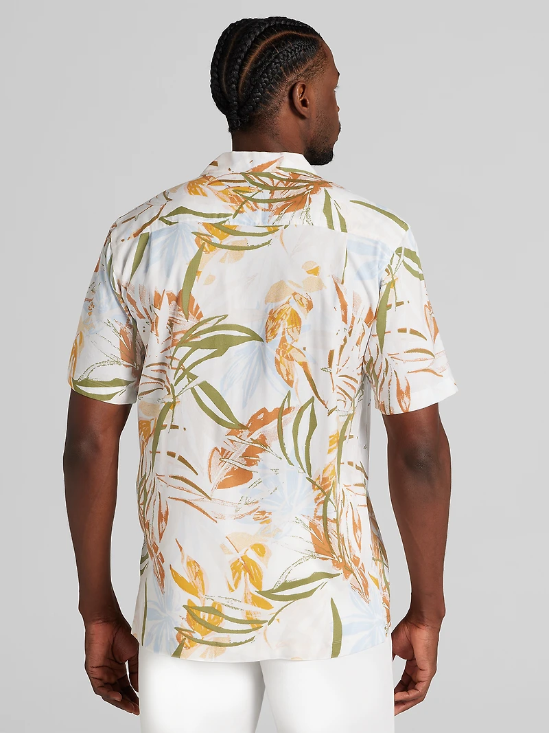 Modern Fit Lightweight Short Sleeve Camp Shirt