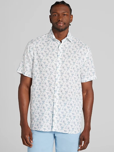 Classic Fit Short Sleeve Button Up Shirt