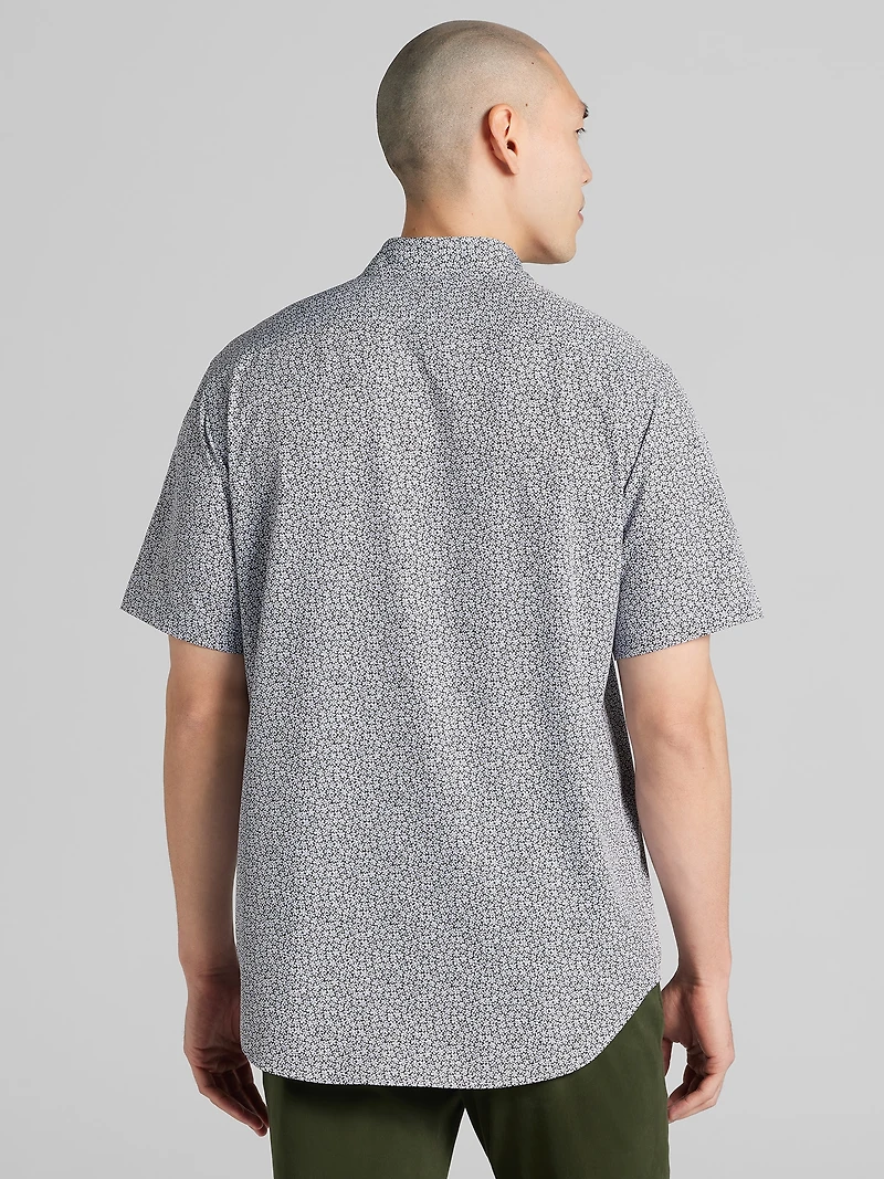 CHILLFLEX Modern Fit Short Sleeve 4-Way Stretch Button Up Shirt