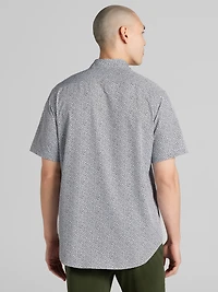 CHILLFLEX Modern Fit Short Sleeve 4-Way Stretch Button Up Shirt