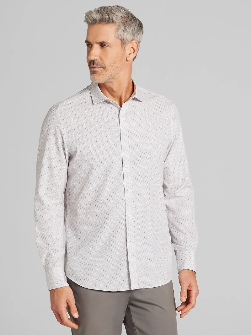 Modern Fit 4-Way Stretch Button Up Shirt