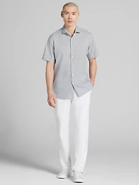 Modern Fit 4-Way Stretch Short Sleeve Button Up Shirt