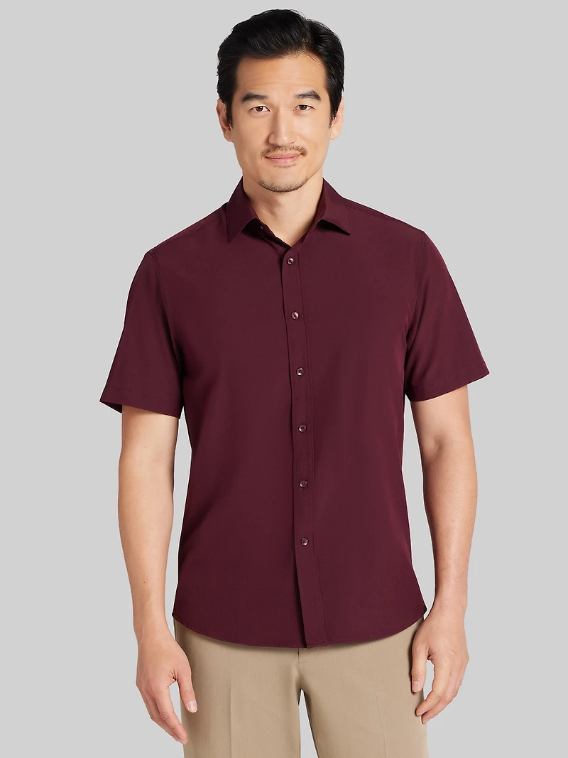 Modern Fit 4-Way Stretch Button Up Shirt