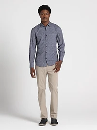 Modern Fit Geometric Print Button Up Shirt