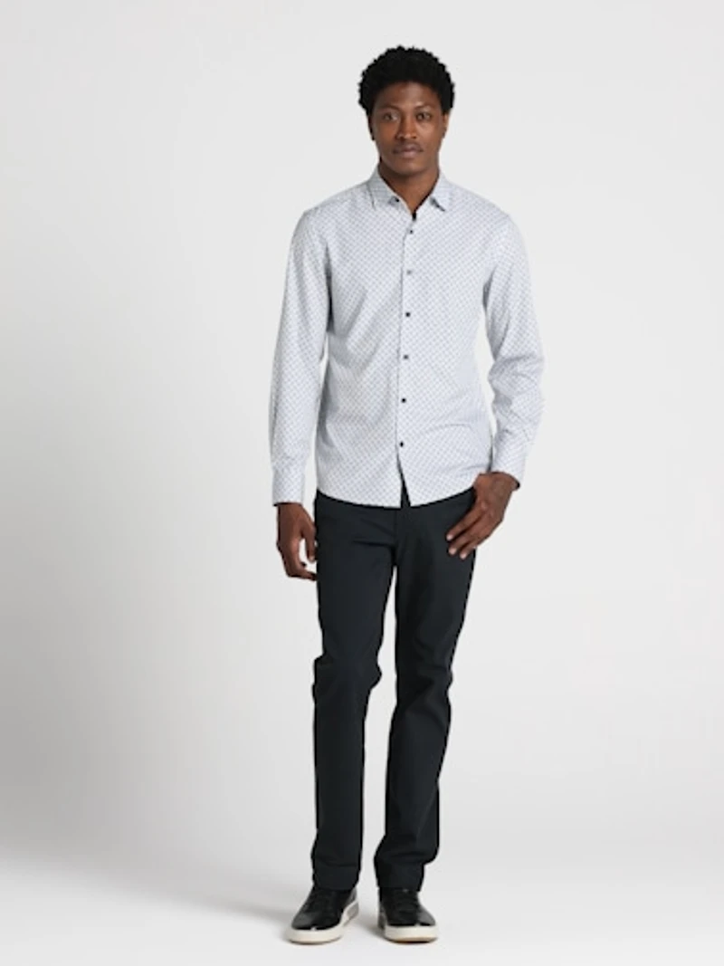 Modern Fit Geometric Print Woven Shirt